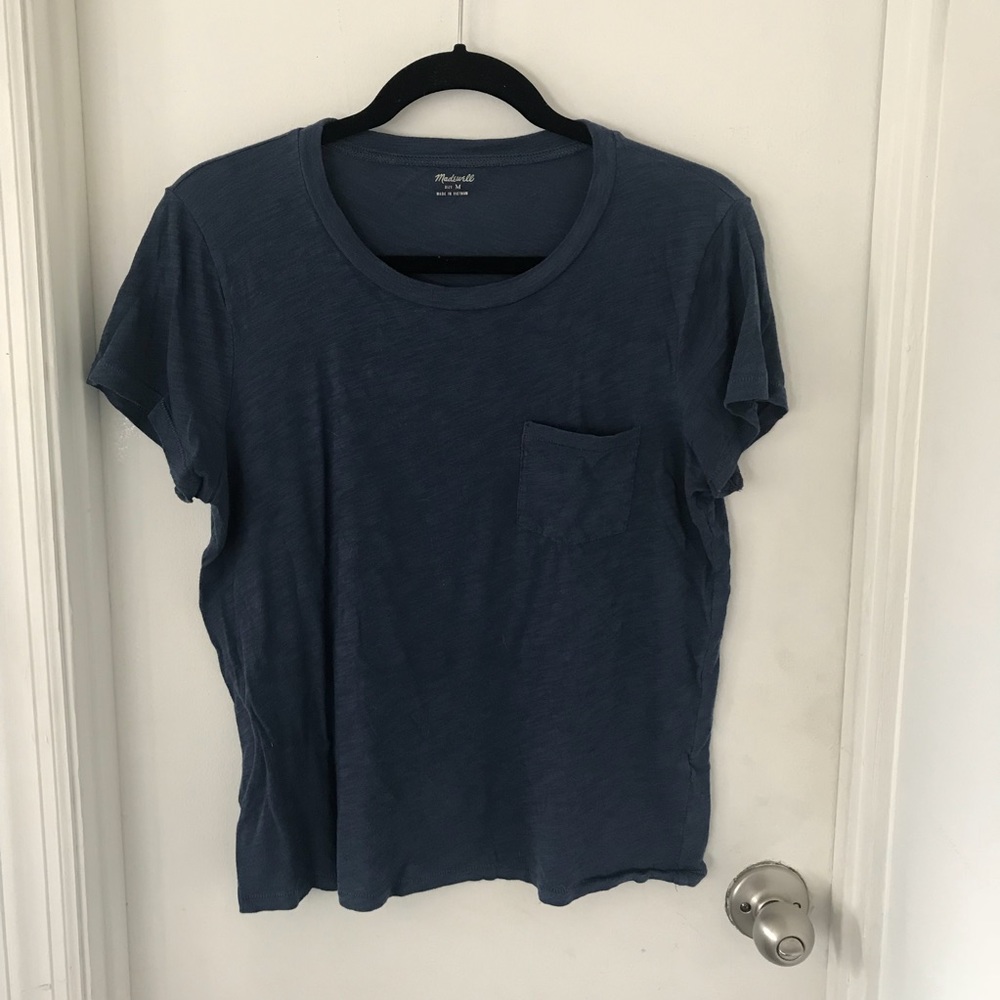 Madewell crew neck pocket tee